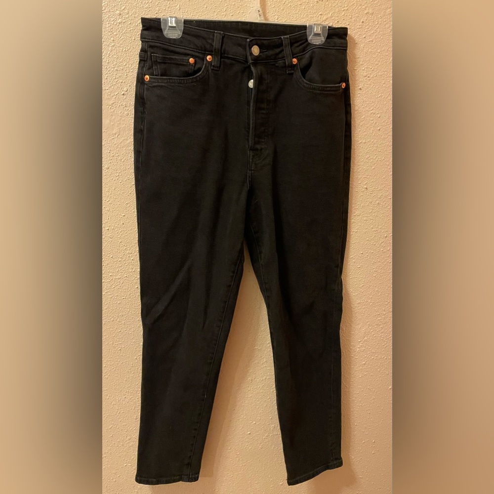 H&M ultra high waisted mom jeans